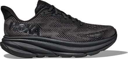 Clifton 9 Zwarte Herenschoenen Hoka One One , Black , Heren - 42 2/3 Eu,42 Eu,41 1/3 EU