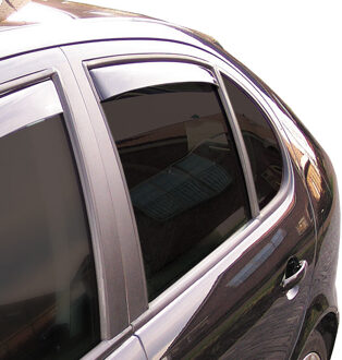 ClimAir Zijwindschermen Master Dark (achter) Kia Optima JF Sedan 2015