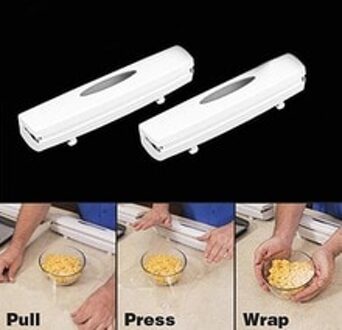 Cling Wrap Plastic Wrap Perkament Papier Houders Dispenser Tool Voedsel Folie Vershoudfolie Snijder
