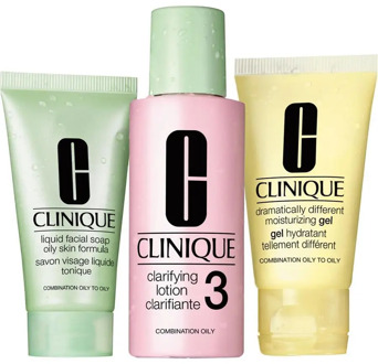 Clinical 3-Step Skin Care Set - Skin Type 3 Intro Kit Combination / Oily Skin | rejuvenates, tightens miraculous products