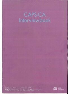 Clinician-Administered PTST Scale for Children and Adolescents (CAPS-CA) interviewboek