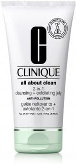 Clinique All About Clean 2-in-1 Cleanser + Exfoliating Jelly - gezichtsreiniger - 150 ml