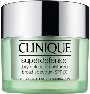 Clinique Superdefense SPF 20 Daily Defense Moisturizer Very Dry to Dry Combination Skin 50 ml.