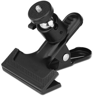 Clip Clamp Houder met Universele Metalen Standaard Balhoofd 1/4 Schroef voor Camera Flash Holder Bracket voor Fotografie