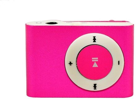 Clip MP3 Speler Mini Tf/Sd Slot Usb Muziekspeler Metalen Waterdichte Sport Walkman Lettore Draagbare MP3 Micro roos rood