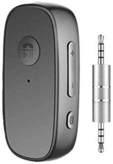 Clip-On Bluetooth 5.0 Adapter Multifunctionele Headset Bluetooth Connector Auto Stereo Bluetooth Ontvanger zwart