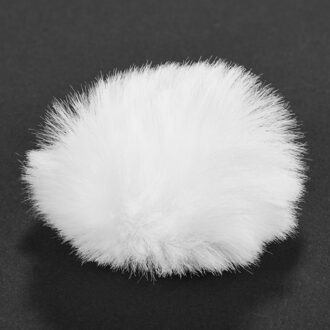 Clip-On Lavalier Microfoon Voorruit Harige Voorruit Compatibel Met Boya M1 En Andere Meest Revers Mic Fotografie Accessoires wit