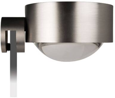 Clip-on spiegellamp Puk Fix, mat nikkel