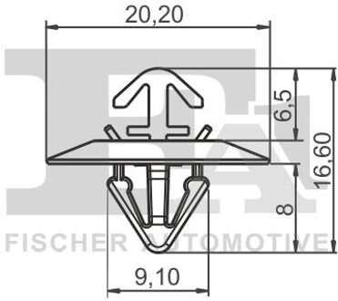 Clip, sier- /beschermingslijst 33400145