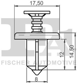 Clip, sier- /beschermingslijst 75300045