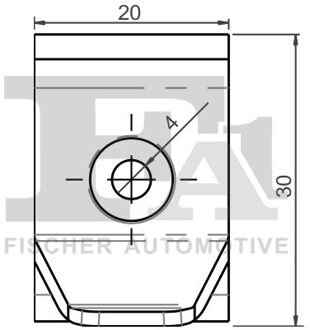 Clip, sier- /beschermingslijst 77100225