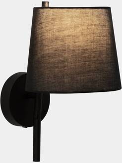 Clip wandlamp met LED leeslampje zwart