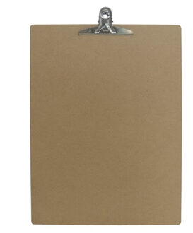 Clipboard/klembord houtkleur B4 formaat 28 x 39 cm