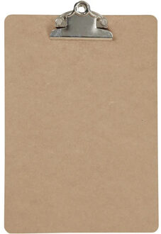 Clipboard/klembord/memobord voor documenten - hardboard - A5 formaat - met stevige klem