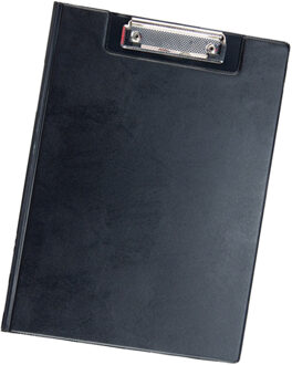Clipboard/klembord/memobord voor documenten - zwart - A4 formaat - kunststof