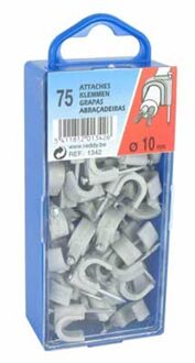 Clips 10mm Grijs 75st.