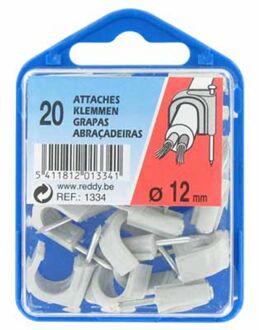 Clips 12mm Grijs 20st.