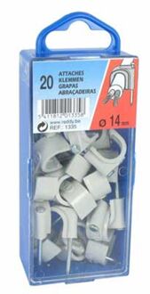 Clips 14mm Grijs 20st.