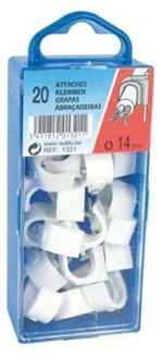 Clips 14mm Wit 20st.