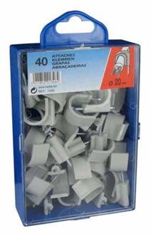 Clips 20mm Grijs 40st.