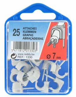 Clips 7mm Grijs 25st.