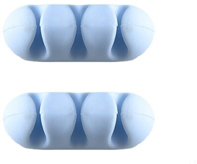 Clips Kabel Organizer Houder Muis Draad Clip Desktop Data Lijn Separator Zelfklevende Winder Kabel Draad Vaststelling Sales blauw