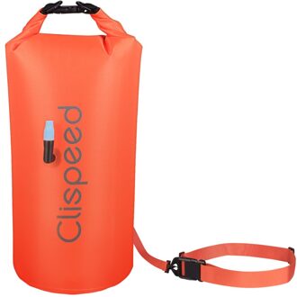Clispeed Multipurpose Swim Float Veiligheid Float Opbergtas Voor Zwemmers Triatleten Snorkelers Surfers (Oranje)