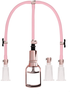Clitorale Tepelpomp Set Medium - Medium