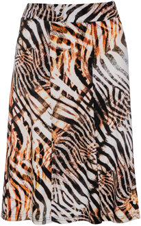 Cloche rok met dierenprint Veelkleurig - EU 40 / UK 12