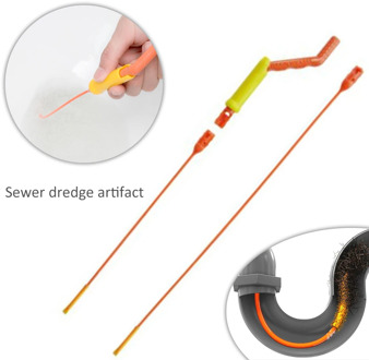 Clogged Remover Cleaning Tool Drain Cleaner PVC 360 Degree Plastic Handle Sink Plumbing Pipe Cleaning For Bathroom Kitchen Toile