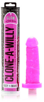 Clone A Willy Kit - Glow In The Dark Kit Roze - GEEN