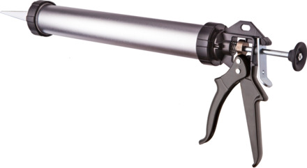 Closed Barrel Manual Gun | 600 ml | Zilver met zwart - 30618881
