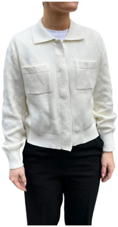 CLOSED Cardigan met zakken in Utility Trend Closed , White , Dames - XL