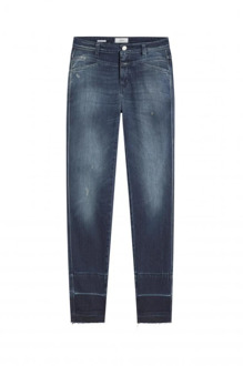 CLOSED Donkerblauwe Slimfit Skinny Pusher Jeans Closed , Blue , Dames - W25