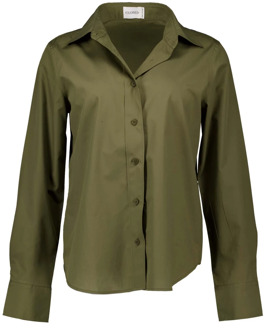 CLOSED Donkergroene Blouses Closed , Green , Dames - L,S