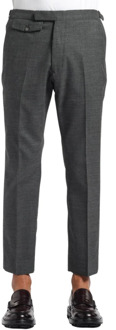 CLOSED Regular cropped broek met verstelbare taillebandjes Closed , Gray , Heren - W31,W30