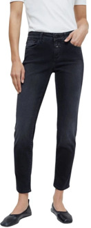 CLOSED Slim Fit Grijze Gewassen Jeans Closed , Black , Heren - W26,W29,W27,W25