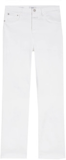 CLOSED Witte Stretch Denim Straight Jeans Closed , White , Dames - W28,W27,W30