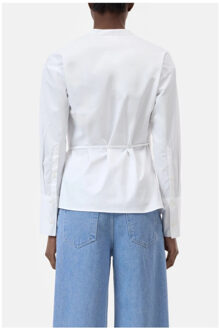 CLOSED Wrapped blouse blouses c94762-25e-22 Wit - M