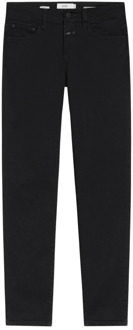 CLOSED Zwarte Jeans met Rits en Knoop Closed , Black , Dames - W28,W30,W26,W31