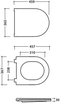 Closetzitting Globo Specials Softclose Wit