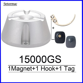 Cloth Security Tag Remover Universal Magnetic Detacher 15000GS & 1 Key Hook Detacher Super EAS Detacher for RF8.2Mhz EAS System