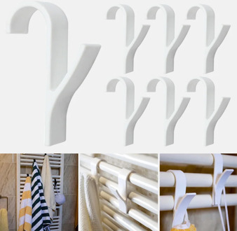 Clothes Hanger Plegable Percha High Quality Hanger Scarf Hanger White For Heated Towel Radiator Rail Bath Hook Holder