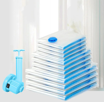 Clothes Storage Home Vacuum Bag Valve Transparent Border Folding Compressed Organizer Travel Space Saving Seal Packet Accessory