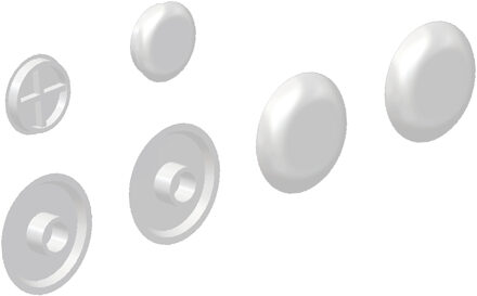 Clou 4 Zitting, 2 deksel buffers voor Hammock zitting dun, wit