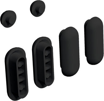 Clou 4 Zitting, 2 deksel buffers voor Hammock zitting, zwart Mat Zwart