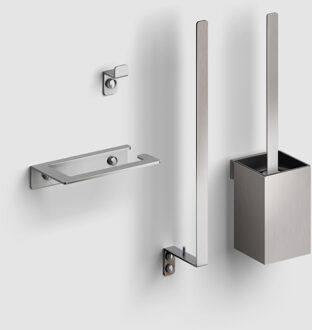 Clou Accesoireset Toilet Clou Fold RVS Geborsteld Clou