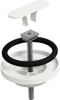 Clou Afvoerplug Clou Flush Met Sifon Aansluiting tbv Fonteinen Gelakt Mat Wit