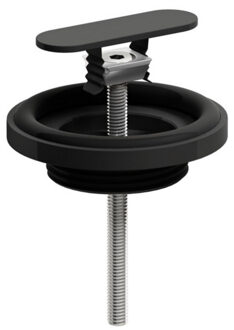 Clou Afvoerplug En Sifon Aansluiting Mat Zwart Tbv First En Flush Fonteinen