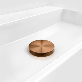 Clou Afvoerplug Niet Afsluitbaar Clou Geborsteld Brons PVD Clou